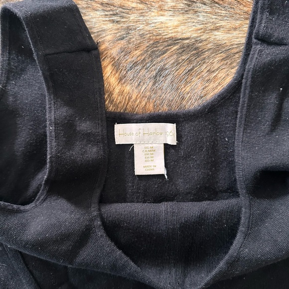 House of Harlow 1960 Black Crop Top - Picture 2 of 3